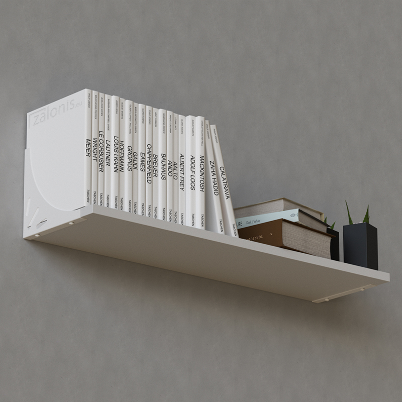 DELTA SHELF BRACKET / 200x200x20 / WHITE